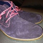 Cole Haan Nike Air Chukka Boot Purple Men’s Pink Laces Fall 9 SoHo Suede