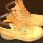 Mens Wheat Nubuck Tan 6″ Premium Timberland Boots # 10061 Size 9.5