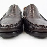 Cole Haan Crocodile Pattern Dark Leather Slip On Loafers Men’s Size 10M