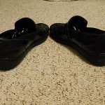 Cole Haan Bragano men size 8 M black leather woven leather slip on loafers Italy