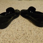 Cole Haan Bragano men size 8 M black leather woven leather slip on loafers Italy