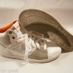 DIESEL MEN’S BRANDSTER G-TOP LACE-UP SNEAKERS WHITE ELEPHANT SKIN 7.5 MED $115