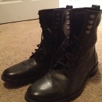 COLE HAAN NIKE AIR 12 M black leather boot -excellent condition