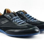 HUGO BOSS BLACK LABEL ATTLIO CASUAL SNEAKERS SHOES LEATHER & NYLON NEW SZ 10