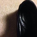 Cole Haan Black Leather Slip Ons Loafers Dress Nike Air Mens 10.5 10 1/2