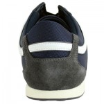 Hugo Boss Mens Sneakers Orange Label Simbad II Navy Lace Up Textile Suede