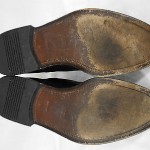 HUGO BOSS Mens Black Leather Ankle Boots Size 9