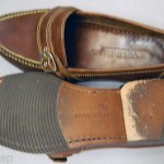 Mens Cole Haan Loafers Leather 10 M Handsewn Brown Made in Brazil