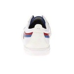 Hugo Boss Mens Loinod Open White Casual Lace-Up Sneakers Shoes