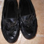 COLE HAAN Black Leather Men Slip On Loafers, Sz. 10 M.