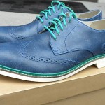 Cole Haan Men’s LEATHER Shoes NIKE Air Franklin Wing ll OCEAN SUEDE 11M NEW