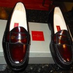 COLE HAAN Mens Pinch Penny Leather Loafers Burgundy Leather. New in Box!