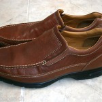 COLE HAAN Nike Air Pebbled BROWN Leather Slip On Moc Loafers Men R=12 M L=13 M