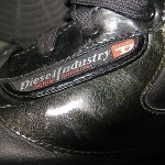 Diesel Men’s Revolution Clawster Hi-Top Sneakers Black on Black Side Zip Sz -9US