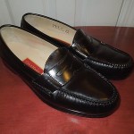 COLE HAAN PINCH PENNY C03503 10 1/2D black leather LOAFER SLIP ON shoe