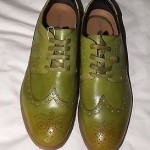 NIB CAPPELLETTI Green Leather Wing Tip Shoes 10 – 10.5 (It. 43) Italy Cole Haan