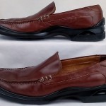 COLE HAAN Mens Brown Leather Loafers NIKE AIR Size 8.5 M EUC