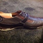 Cole Haan Mens Brown Leather Shoes Velcro 10 M Nike Air Used Great Condition