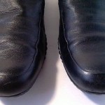 Mens Cole Haan Nike Air Shoes Size 11.5 M Black Leather Slip Ons Loafers