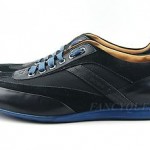 HUGO BOSS BLACK LABEL ATTLIO CASUAL SNEAKERS SHOES LEATHER & NYLON NEW SZ 10