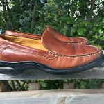 Cole Haan Nike Air Loafers 9.5 Brown Leather Slip On