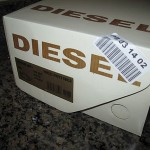 DIESEL EXPOSURE LOW I CANVAS SNEAKERS BLACK Sz: US 10.5 EUR 44