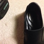 Cole Haan Black Leather Slip Ons Loafers Dress Nike Air Mens 10.5 10 1/2