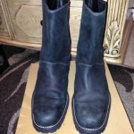 Men COLE HAAN Nike Air Waterproof Motorcycle Sz 11 USA Leather Riding Tall Boots