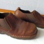COLE HAAN COUNTRY Mens Distressed Brown Leather Look Moc Slip On Shoes Sz 10.5