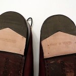 COLE HAAN HAND SEWN BROWN LEATHER SLIP ON LOAFERS 9M NEW HEEL!