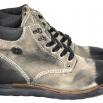 $350 NEW Diesel D.I.Y. BRINDLE Taupe/Black Suede Ankle Boots 12.5