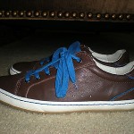 COLE HAAN BROWN LEATHER SNEAKERS WITH NIKE AIR TECHNOLOGY SIZE 9M