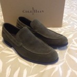 COLE HAAN Men’s Green suede FOLSOM VENETIAN II Shoes Sz 10.5 USA NIB Retail $198