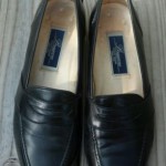 BRAGANO by Cole Haan Italian penny loafers black leather slips-ons 8½ M!