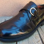 Cole Haan Mens Dress Shoes Size 10D Black Leather Casual Slip On Buckle Loafers