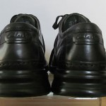 Mens sz 10 M black leather Clarks lightweight casual lace tie oxford shoes