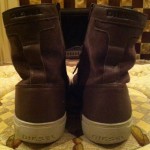 DIESEL Full Leather Lace & Zip Hightop Boots Sneakers Shoes 12 (45 Neiman Marcus