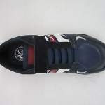 MEN DIESEL SNEAKERS VELCRO GUNNER ON NAVY WHITE RED US 8.5  NIB