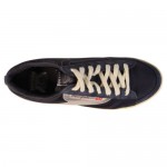 Diesel Mens Eagle Blue Gray Casual Lace Up Sneakers Shoes