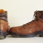 Mens Timberland PRO POWER FIT Brown Leather Steel Toe Work Ankle Boots size 14 M