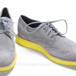 Cole Haan Lunargrand C10226 9.5 gray suede Chukka Laced Yellow Round boot shoe