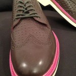 Cole Haan Nike Air Franklin EVA Wingtip Oxfords 9 Mens Gray Pink White Details