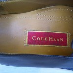 Mens Cole Haan Nike Air Shoes Size 9 M Black Leather Slip Ons Loafers