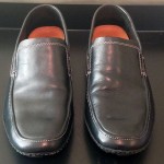 COLE HAAN NIKE AIR MEN’S SZ 12 LOAFERS SLIP ON BLACK LEATHER CASUAL DRESS SHOES