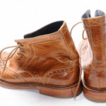 Cole Haan Harrison C10965 10.5 m Whiskey brown wingtip brogue boot shoe