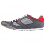 Diesel Mens Dynamykal Gray Casual Leather Lace Up Sneakers Shoes