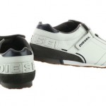 Diesel Keep 00YD15-PR874-H1573 White Gunmetal Velcro Leather Casual Shoes 13 Men