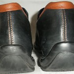 Mens Size 10 M Medium COLE HAAN ZENO Black Leather Loafers Slides Slip On Shoes