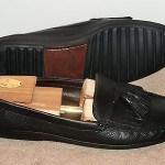 Men’s Bragano by Cole Haan Black Leather Tassel Driving Moccasins Sz11M Italy