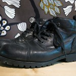 Men’s DIESEL Workmate II Classic Black Leather Ankle Boots Sz 10.5 / EU 44